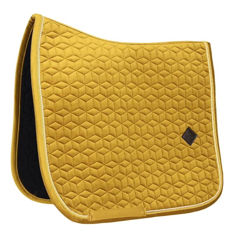 Kentucky Velvet Dressage Saddle Pad - Mustard