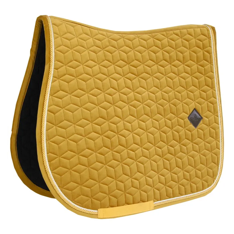 Kentucky Velvet Jumping Saddle Pad - Mustard