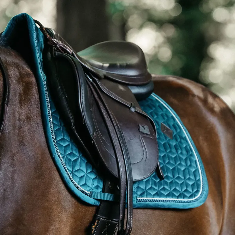 Kentucky Velvet Jumping Saddle Pad - Emerald-4