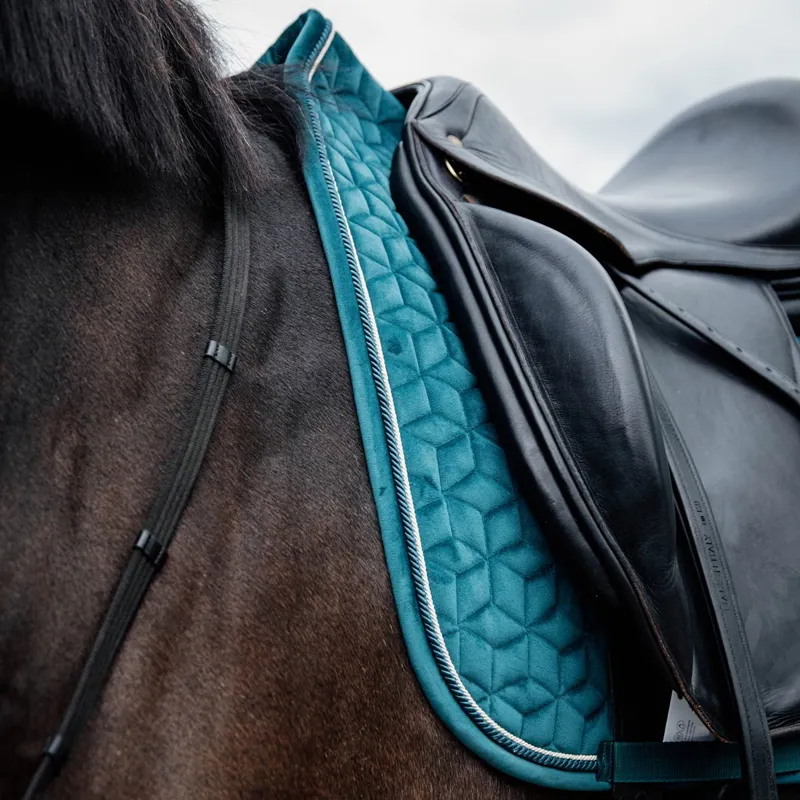Kentucky Velvet Dressage Saddle Pad - Emerald-2
