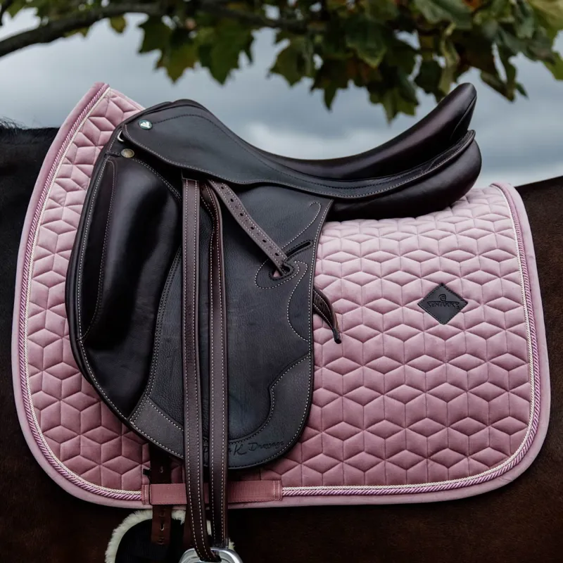 Kentucky Velvet Dressage Saddle Pad - Old Rose-1