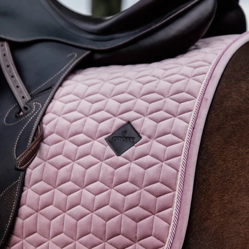 Kentucky Velvet Dressage Saddle Pad - Old Rose-2