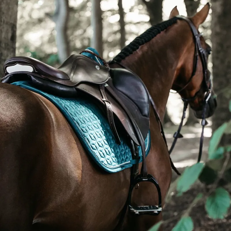Kentucky Velvet Jumping Saddle Pad - Emerald-3