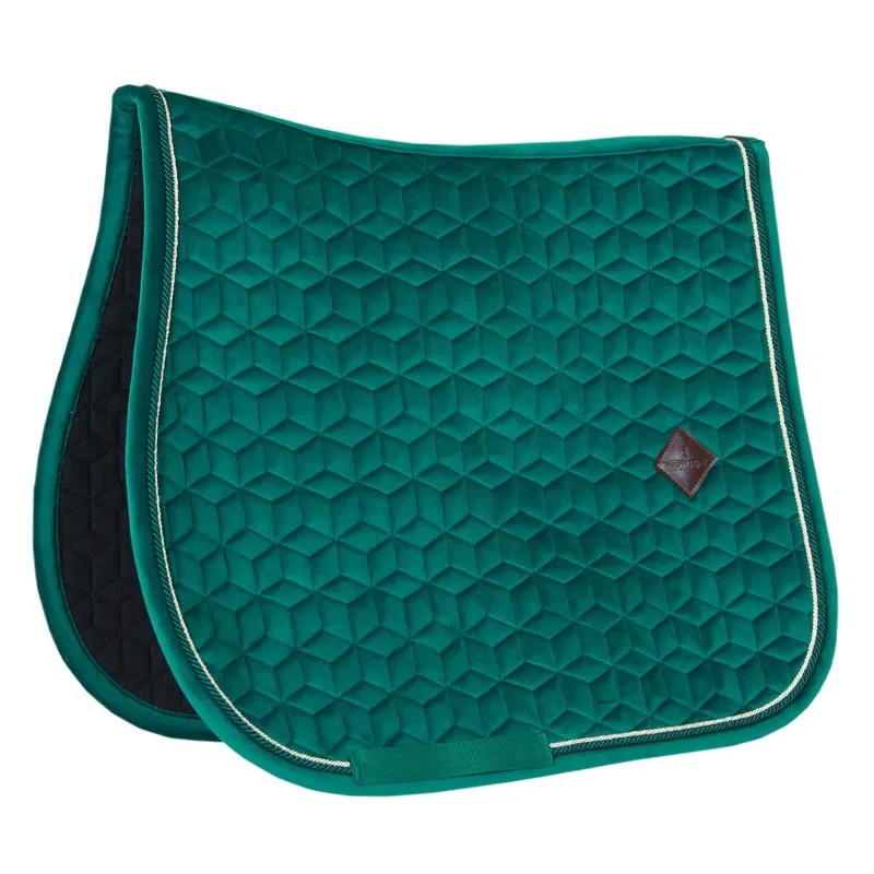 Kentucky Velvet Jumping Saddle Pad - Dark Green