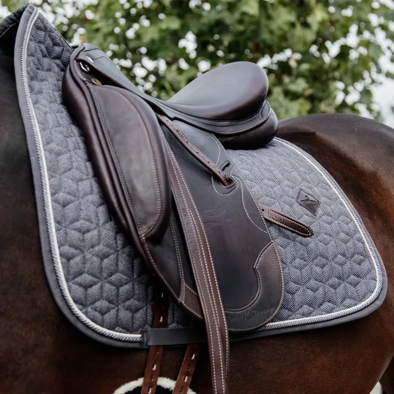 Kentucky Wool Dressage Saddle Pad - Grey-3
