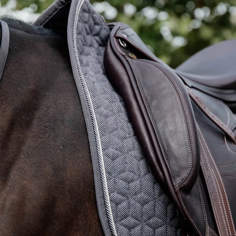 Kentucky Wool Dressage Saddle Pad - Grey-4