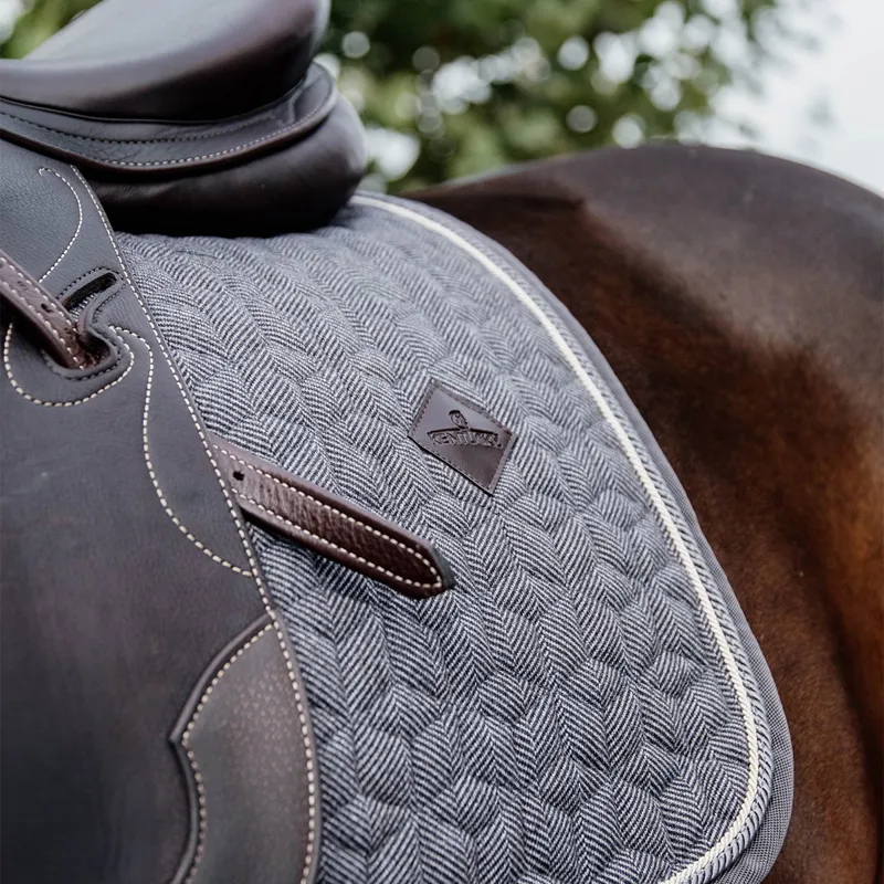 Kentucky Wool Dressage Saddle Pad - Grey-2