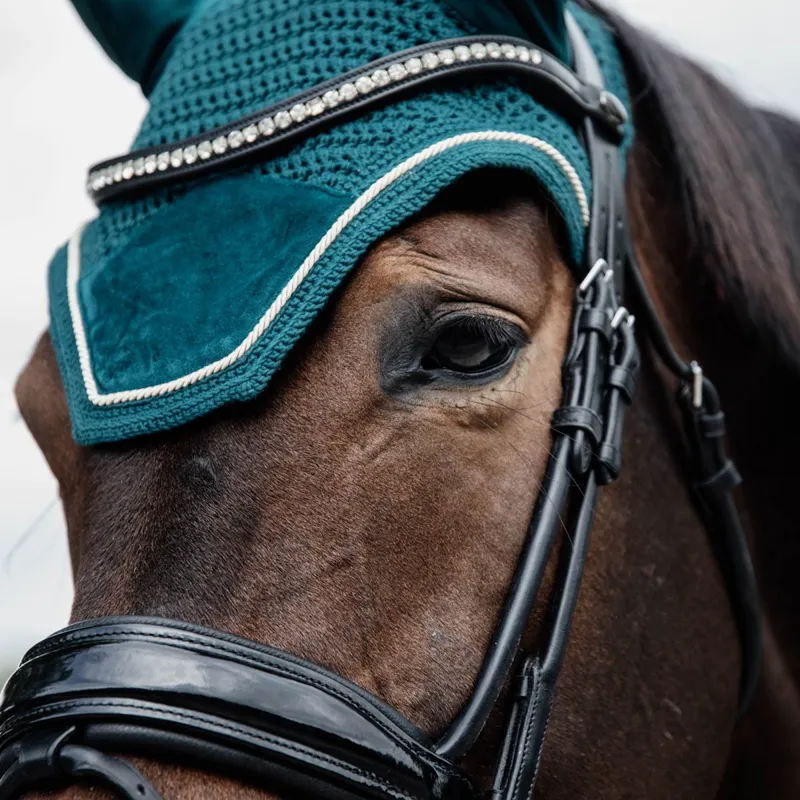 Kentucky Wellington Velvet Fly Bonnet - Emerald-2