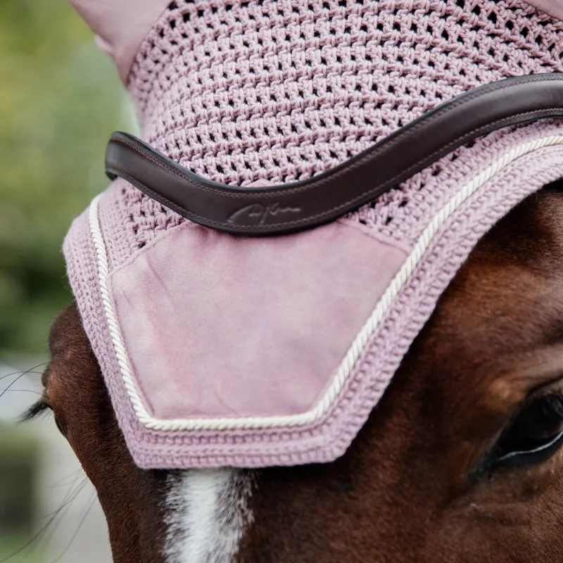 Kentucky Wellington Velvet Fly Bonnet - Old Rose-2