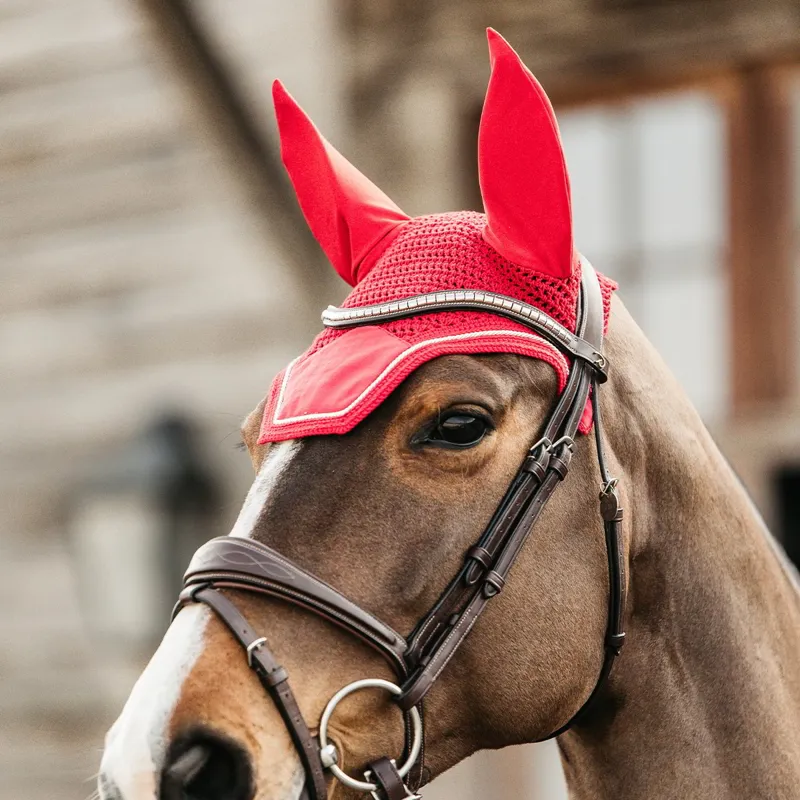 Kentucky Wellington Velvet Fly Bonnet - Red-1