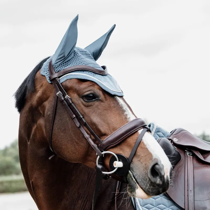 Kentucky Wellington Velvet Ear Bonnet - Light Blue-2