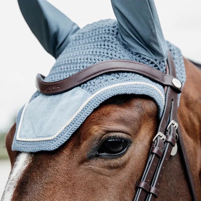 Kentucky Wellington Velvet Ear Bonnet - Light Blue-3