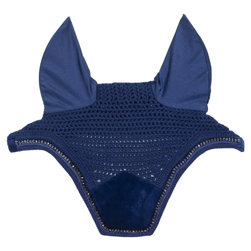 Kentucky Wellington Velvet Pearls Fly Bonnet - Navy