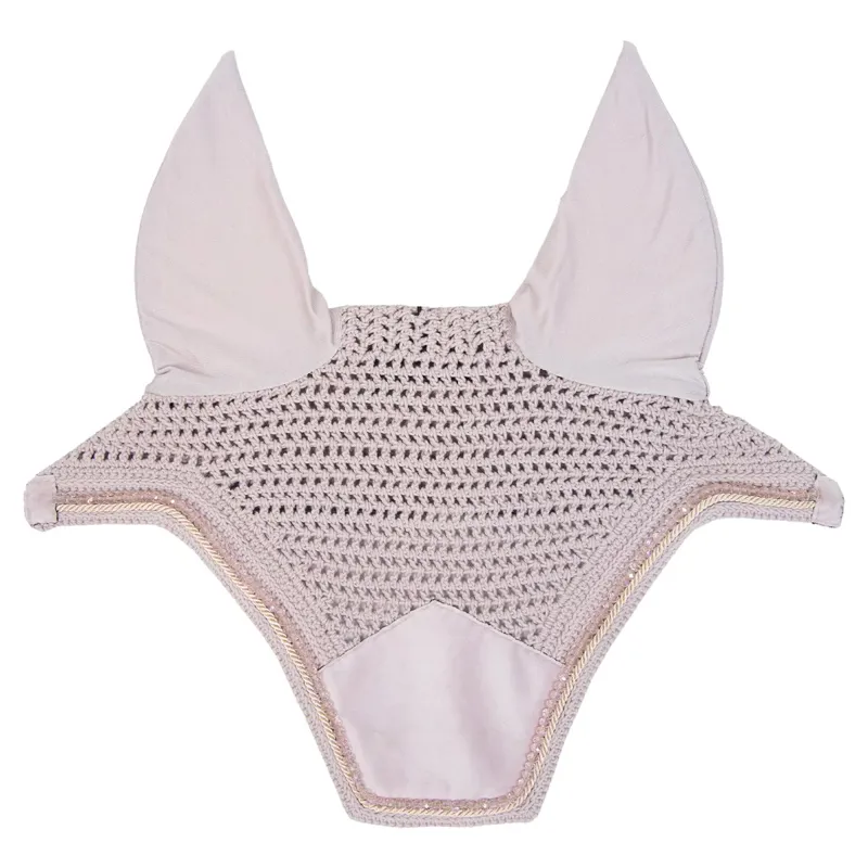 Kentucky Wellington Velvet Pearls Fly Bonnet - Soft Rose