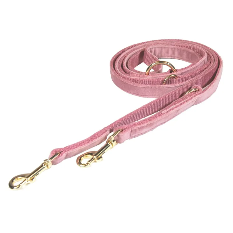 Kentucky Velvet Dog Leash - Old Rose-3