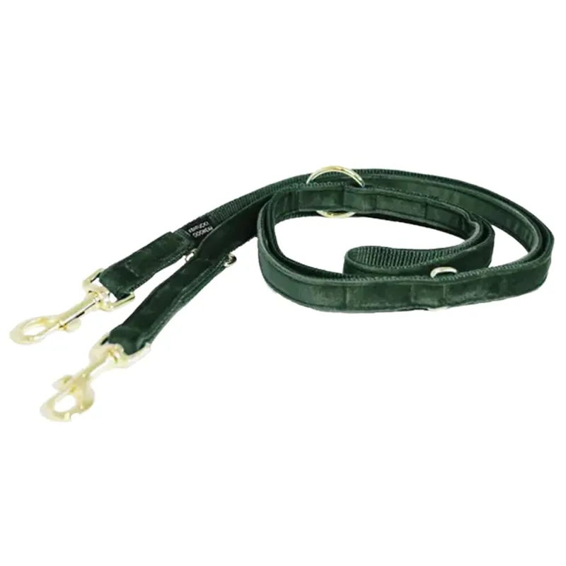Kentucky Velvet Dog Leash - Pine Green