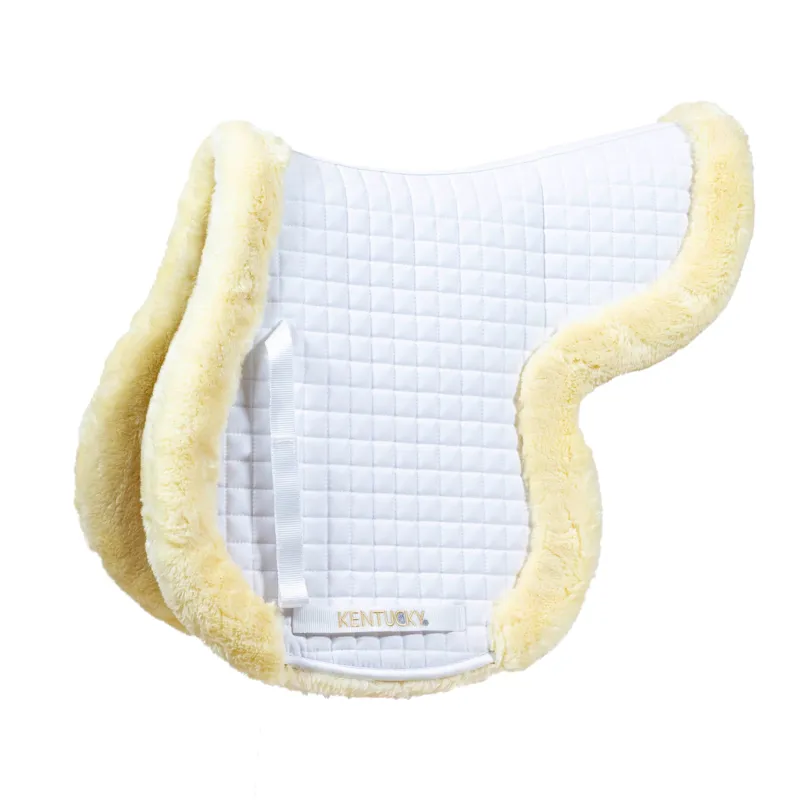 Kentucky Hunter Vegan Sheepskin Jumping Saddle Pad - Natural