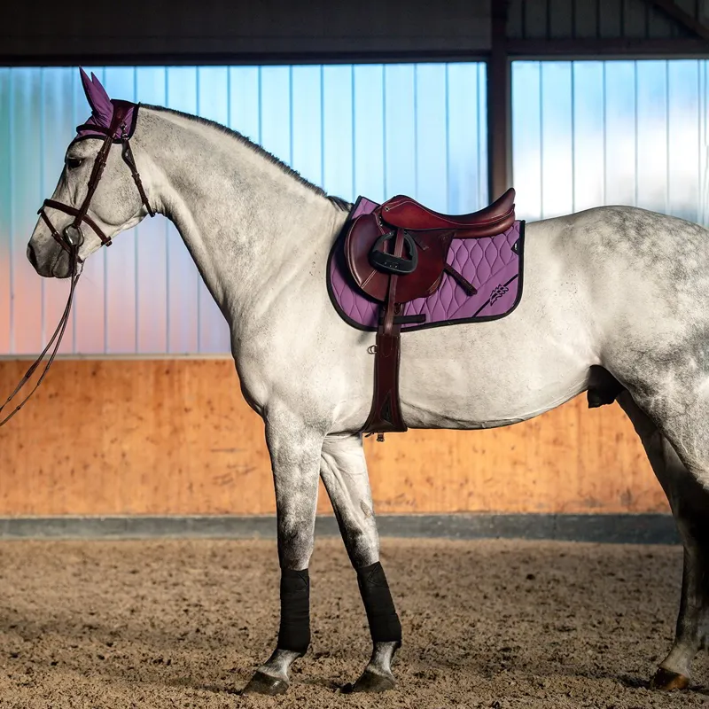 Equiline Cumirc Tech Saddle Pad : Patrician Purple-4