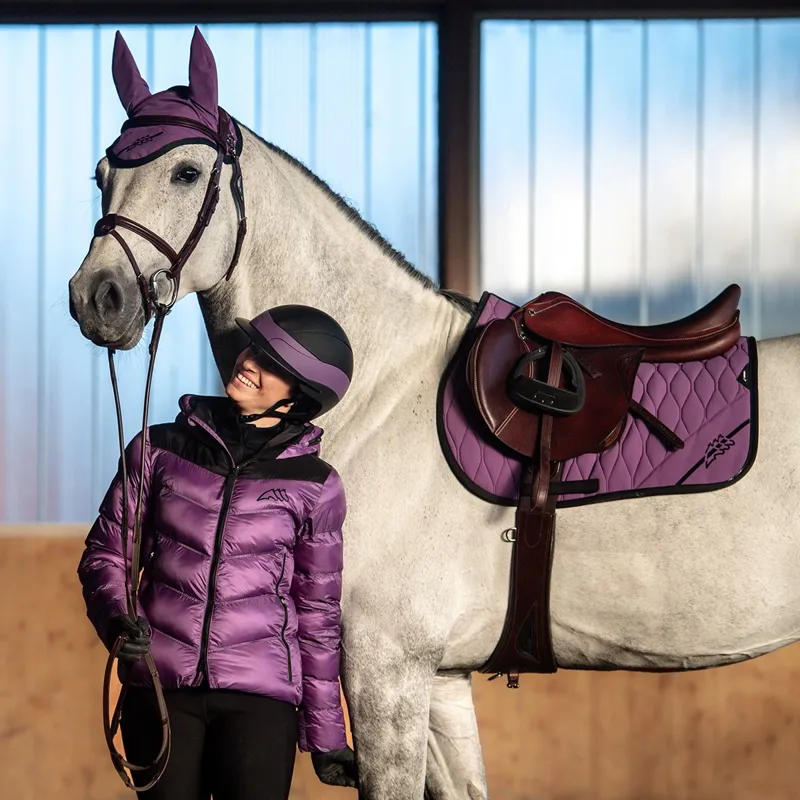 Equiline Cumirc Tech Saddle Pad : Patrician Purple-2