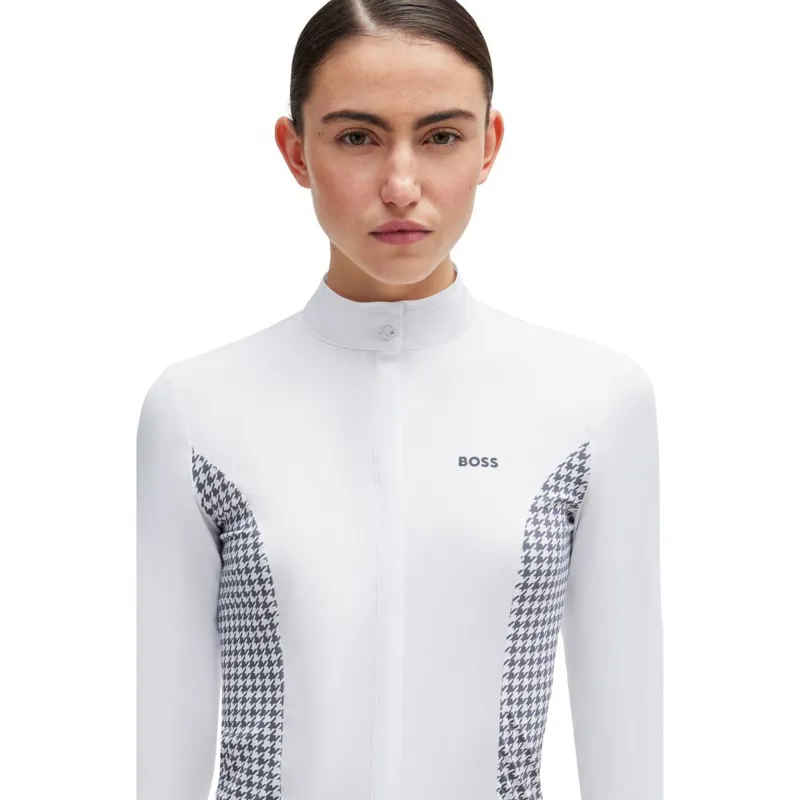 BOSS Equestrian Emma Women's Competition Shirt - Houndstooth-3