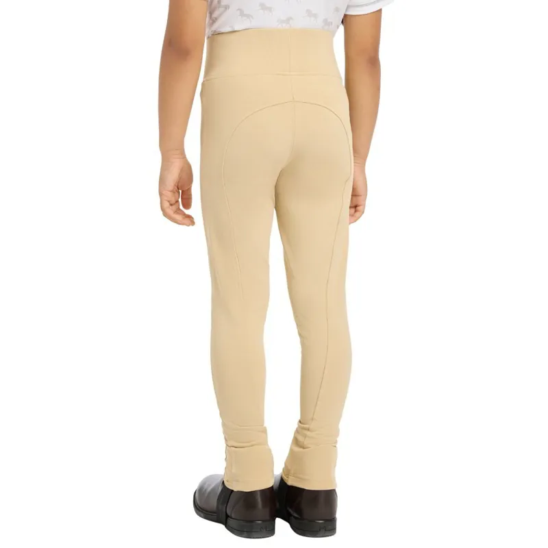 LeMieux Mini Pull-On Full Grip Junior Riding Tights - Beige-3