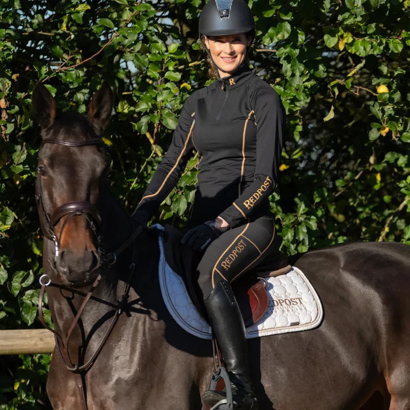 Redpost Adapt Full Grip Women's Riding Tights - Black Shadow-6