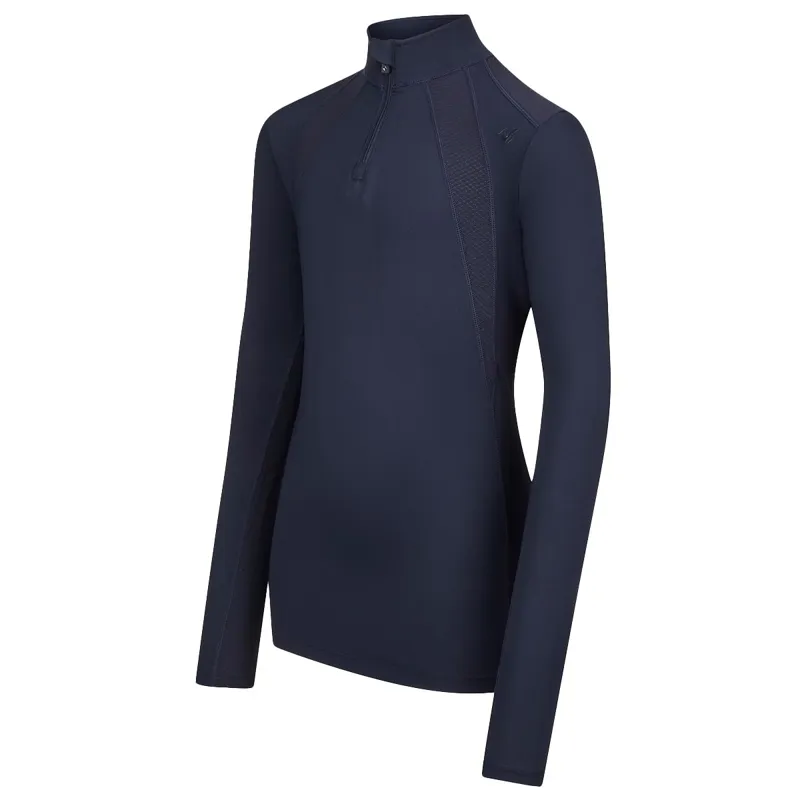 LeMieux Young Rider Mia Mesh Youth Long Sleeve Base Layer - Navy-1