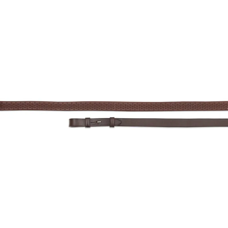 Velociti GARA Soft Rubber Grip Reins - Havana