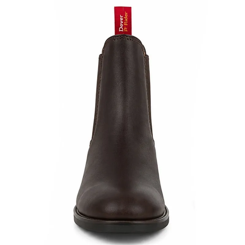 Dever Rio Unisex Junior Paddock Boots-Brown-1