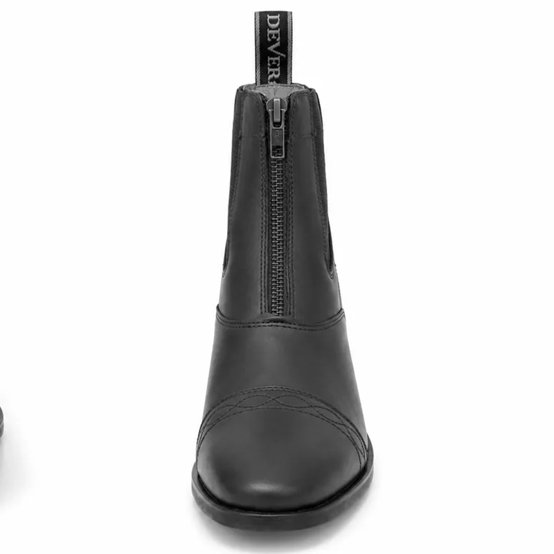 Dever Santiago Adult Unisex Zip Paddock Boots - Black-3