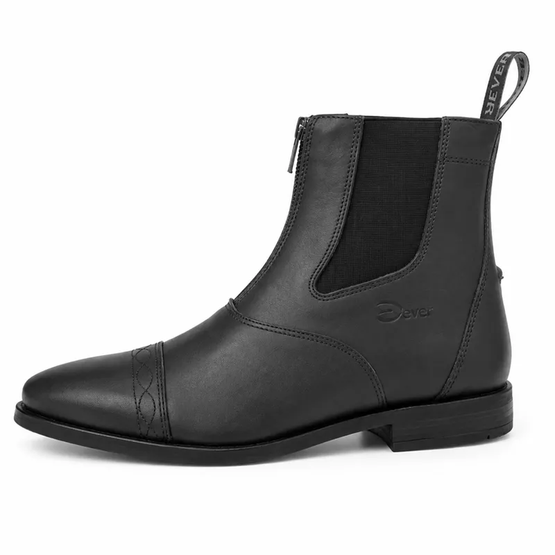 Dever Santiago Adult Unisex Zip Paddock Boots - Black-2
