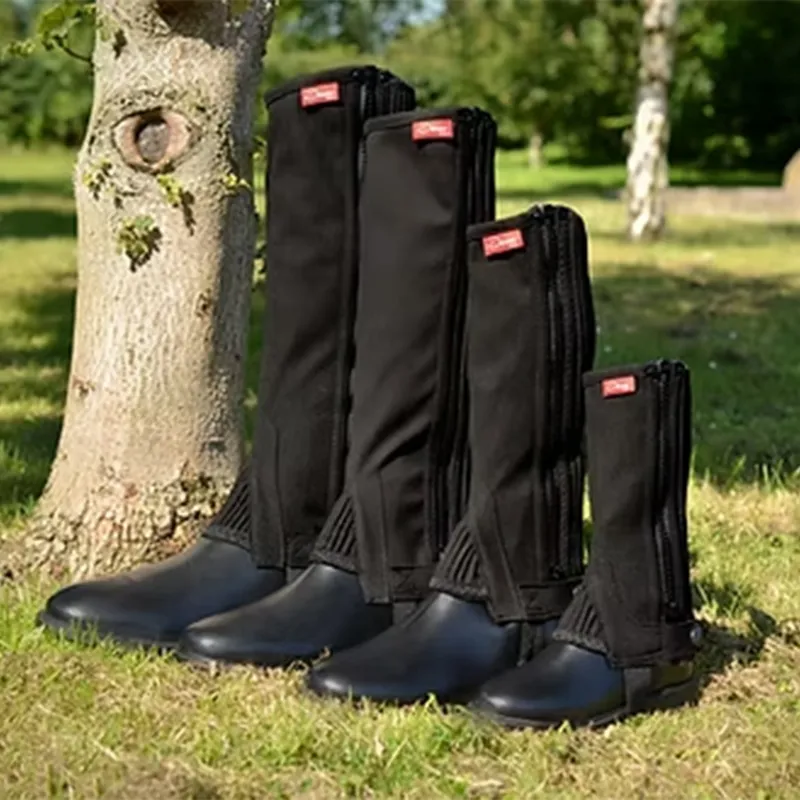 Dever Amara Adult Unisex Suede Half Chaps - Black