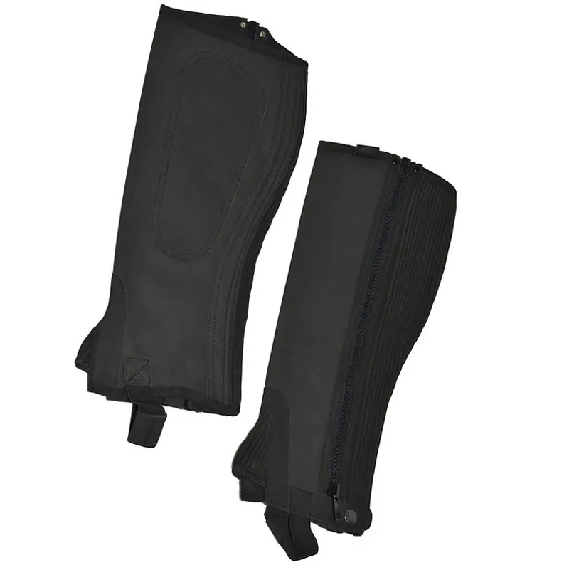 Dever Amara Junior Unisex Suede Half Chaps - Black