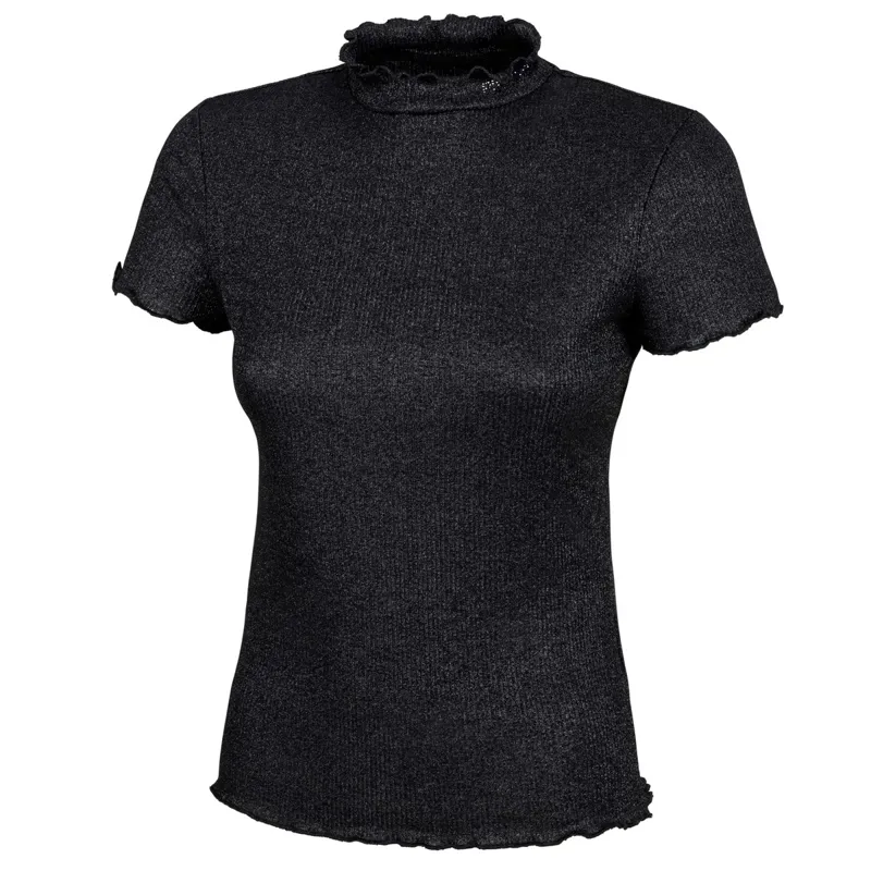 Pikeur Selection Rip 5211 Junior Girls T-Shirt - Black Lurex