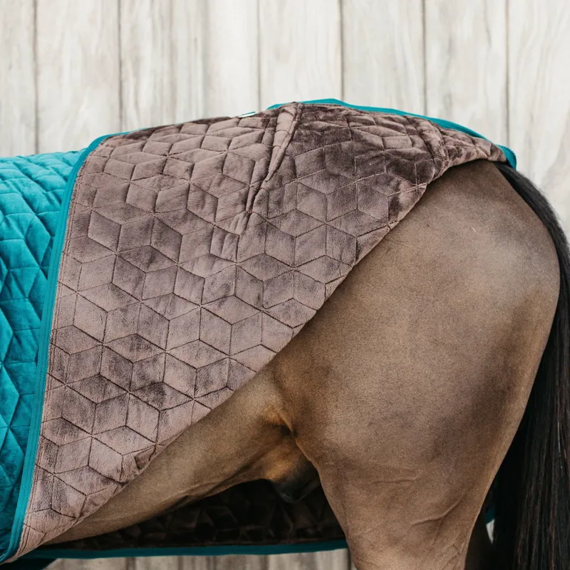 Kentucky Velvet Show Blanket - Emerald-1