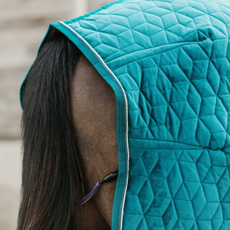 Kentucky Velvet Show Blanket - Emerald-5