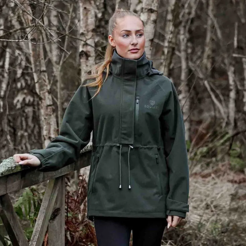 EQUIDRY Nevada Womens Waterproof Smock - Green-1