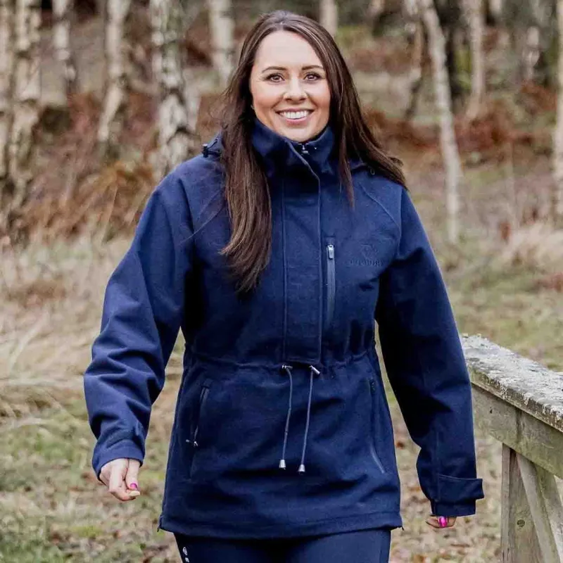 EQUIDRY Nevada Women's Waterproof Smock - Navy-3