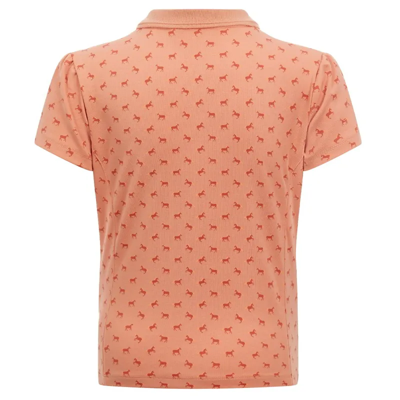 LeMieux Mini Junior Girls Polo Shirt - Sherbert-2
