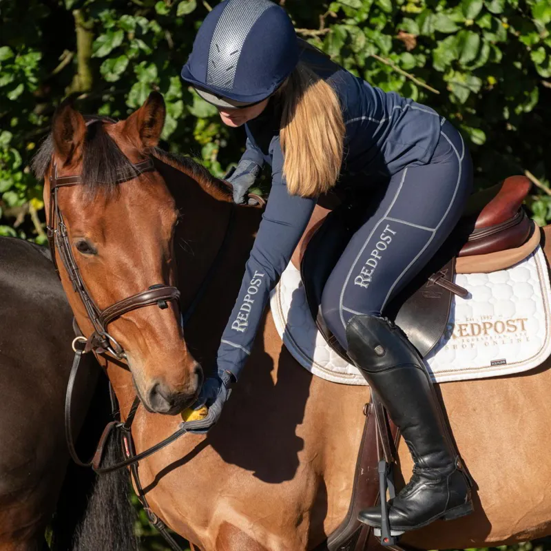 Redpost Adapt Full Grip Women's Riding Tights - Midnight Blue-5