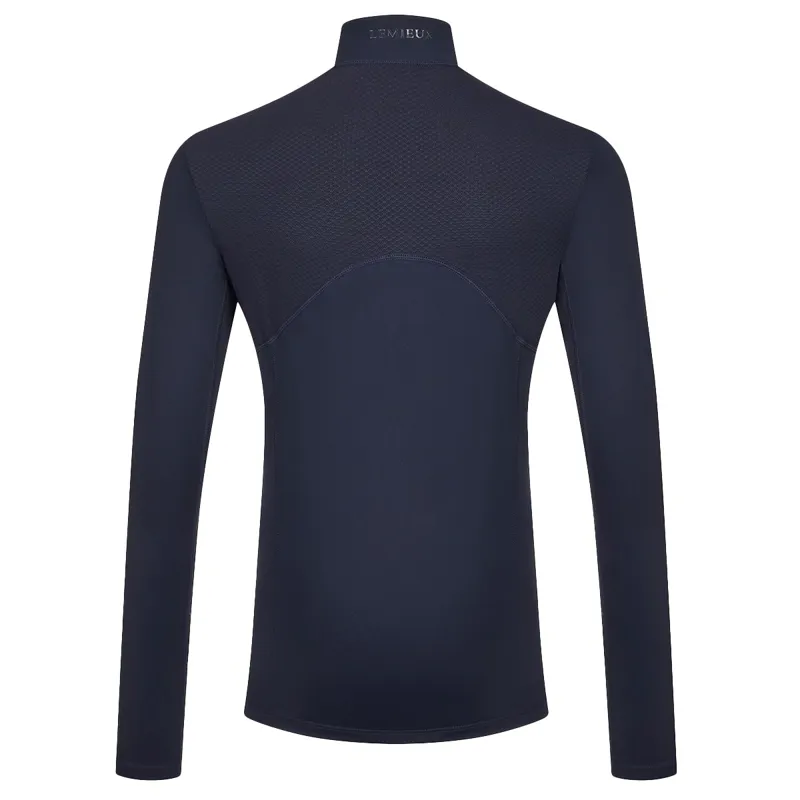 LeMieux Young Rider Mia Mesh Youth Long Sleeve Base Layer - Navy-3