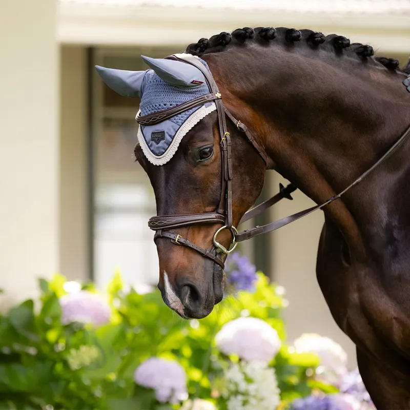 LeMieux Loire Fly Bonnet - Jay Blue-4