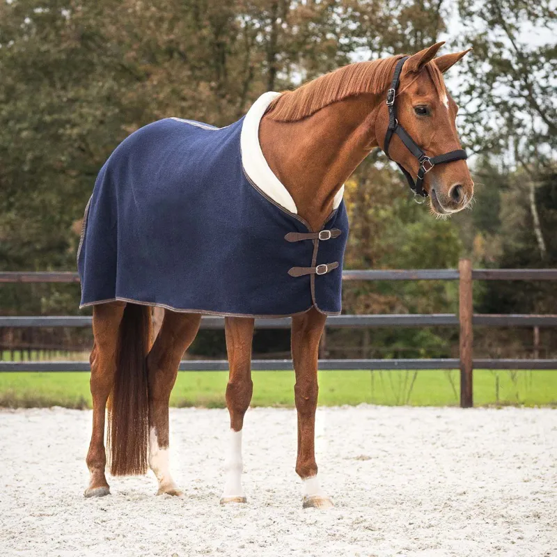 QHP Deluxe Wool Cooler - Navy-2