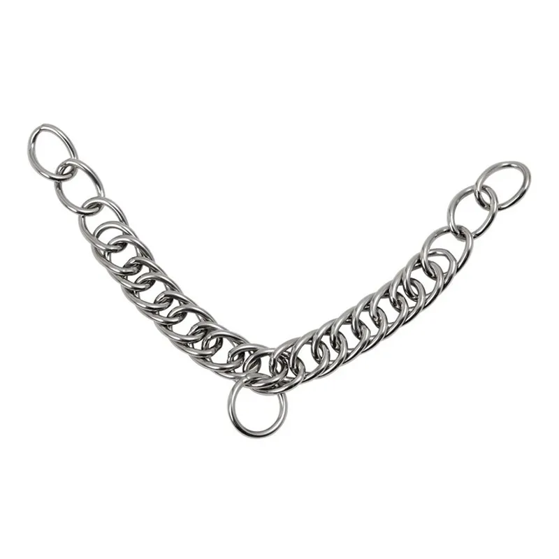 Shires Double Link Stainless Steel Curb Chain-1