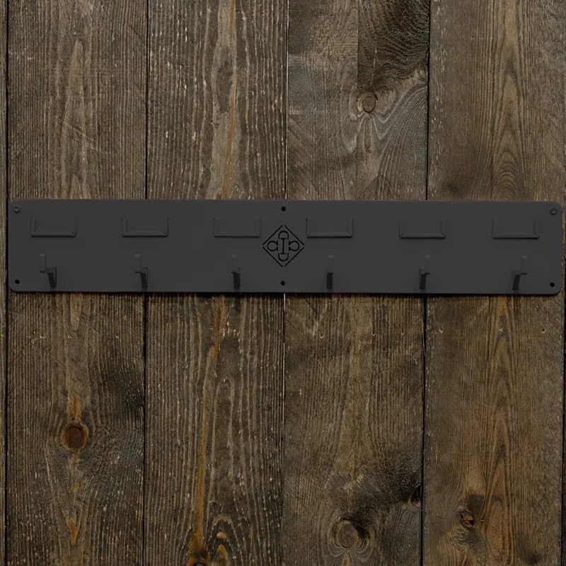 Kentucky Grooming Deluxe 6 Hook Bridle Hanger - Black-1