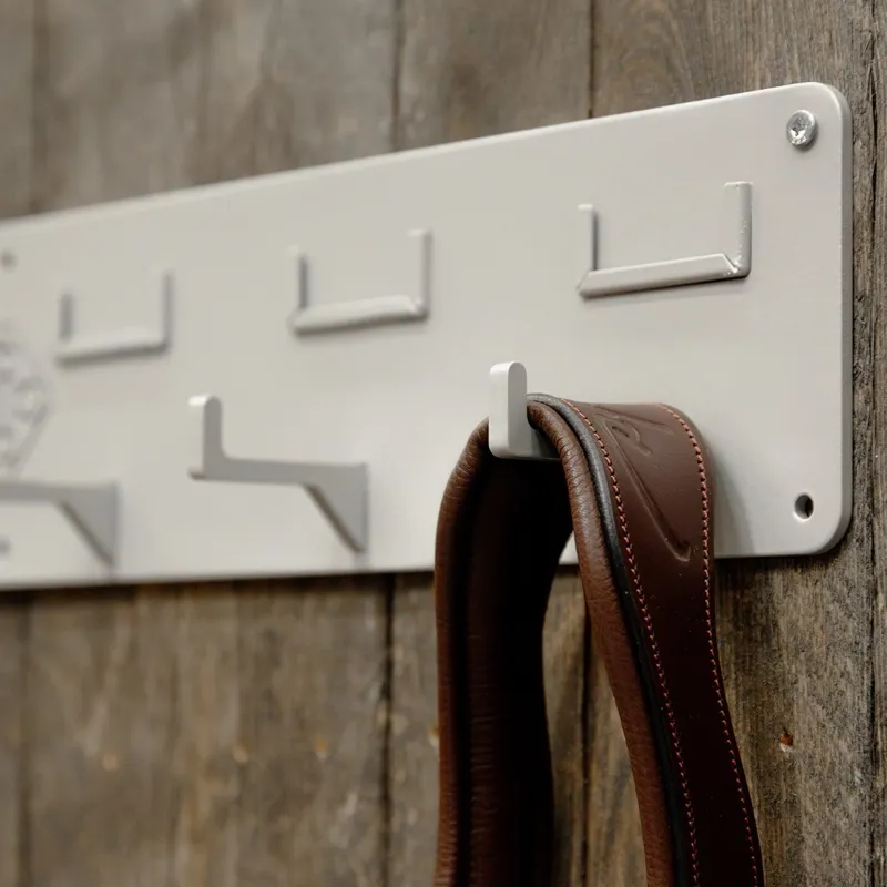 Kentucky Grooming Deluxe 6 Hook Bridle Hanger - Silver-1