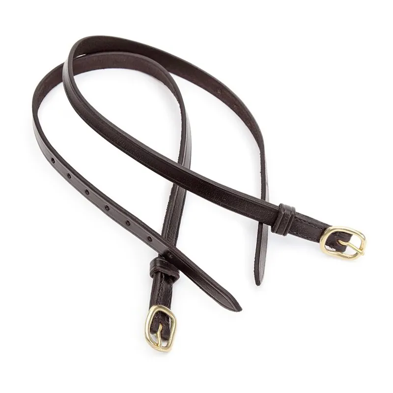 Velociti GARA Leather Children's Spur Straps - Havana