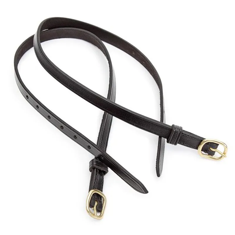 Velociti GARA Leather Children's Spur Straps - Black