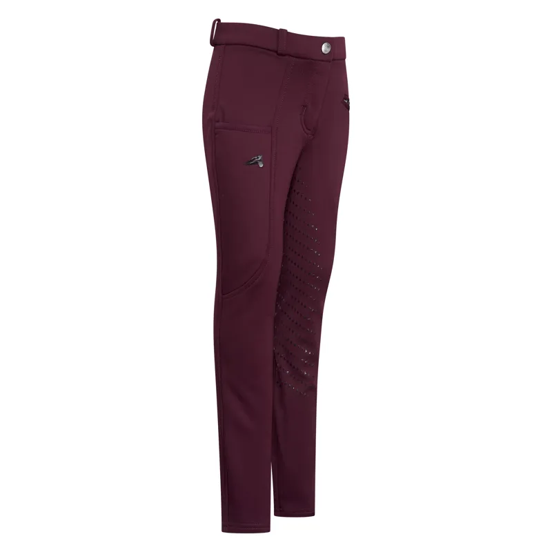 Easy Rider Joy Full Grip Junior Winter Breeches - Black Rose