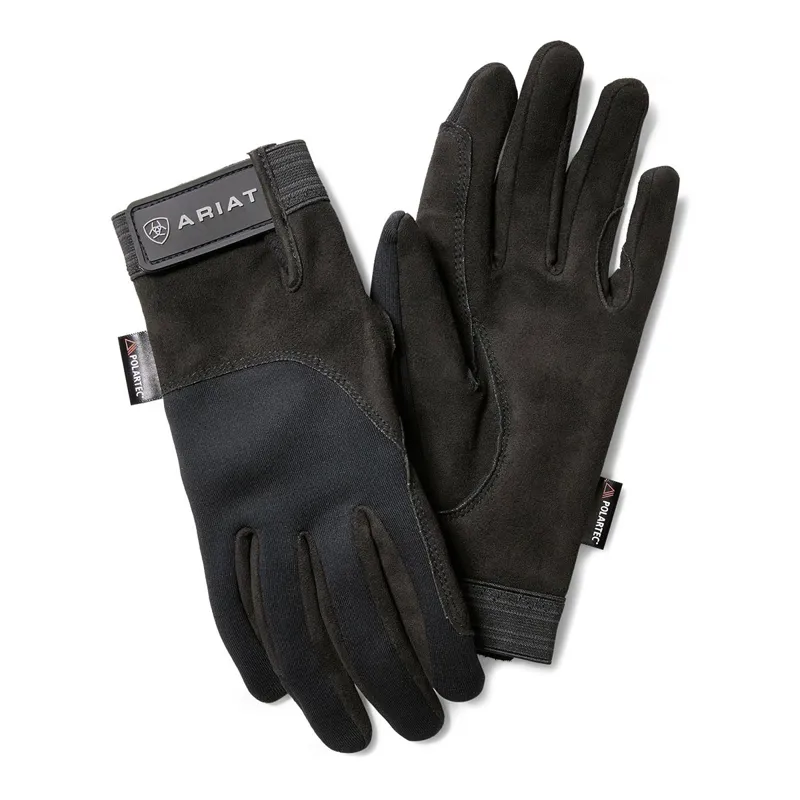 Ariat Tek Grip Insulated Riding Gloves - Black